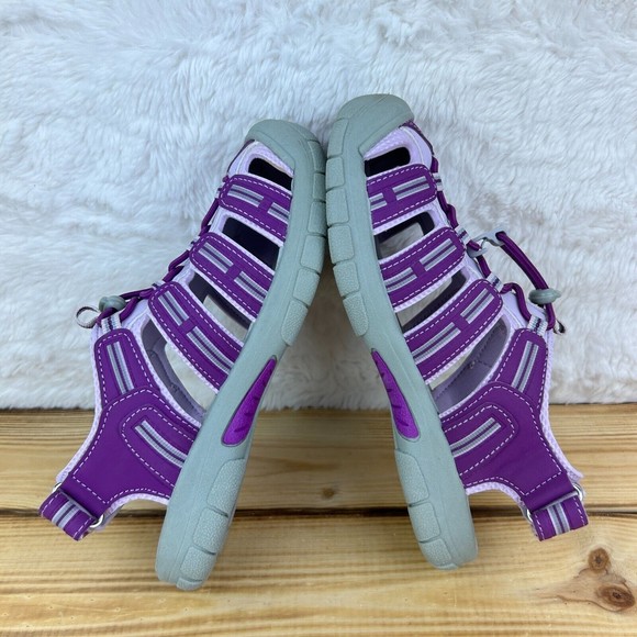 Khombu Girls Sizes 1 2 4 Hiking Water Shoes Sandals Closed Toe Purple Outdoor - Picture 11 of 14